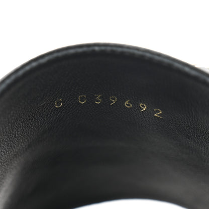 Chanel Lambskin Pearl Crystal CC Mules Sandals 37 Black 8 of 11