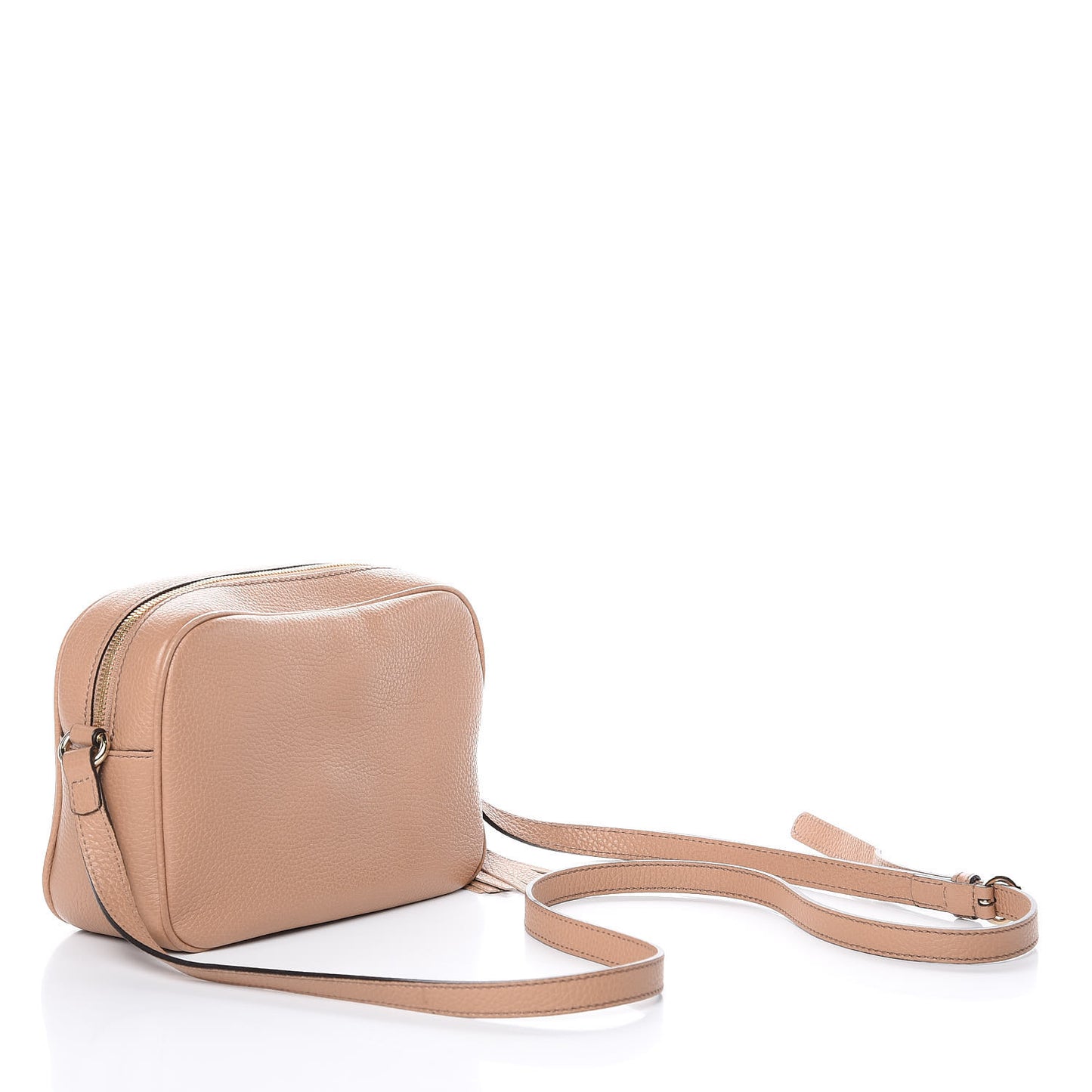 Pebbled Calfskin Small Soho Disco Bag Camelia