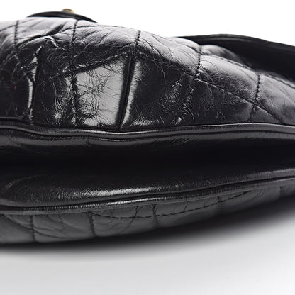 Chanel Glazed Calfskin Quilted Medium Bubble CC Flap Black 12 of 12