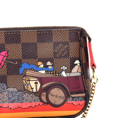Louis Vuitton Damier Ebene 2015 Christmas Animation Mini Pochette Accessories 10 of 10