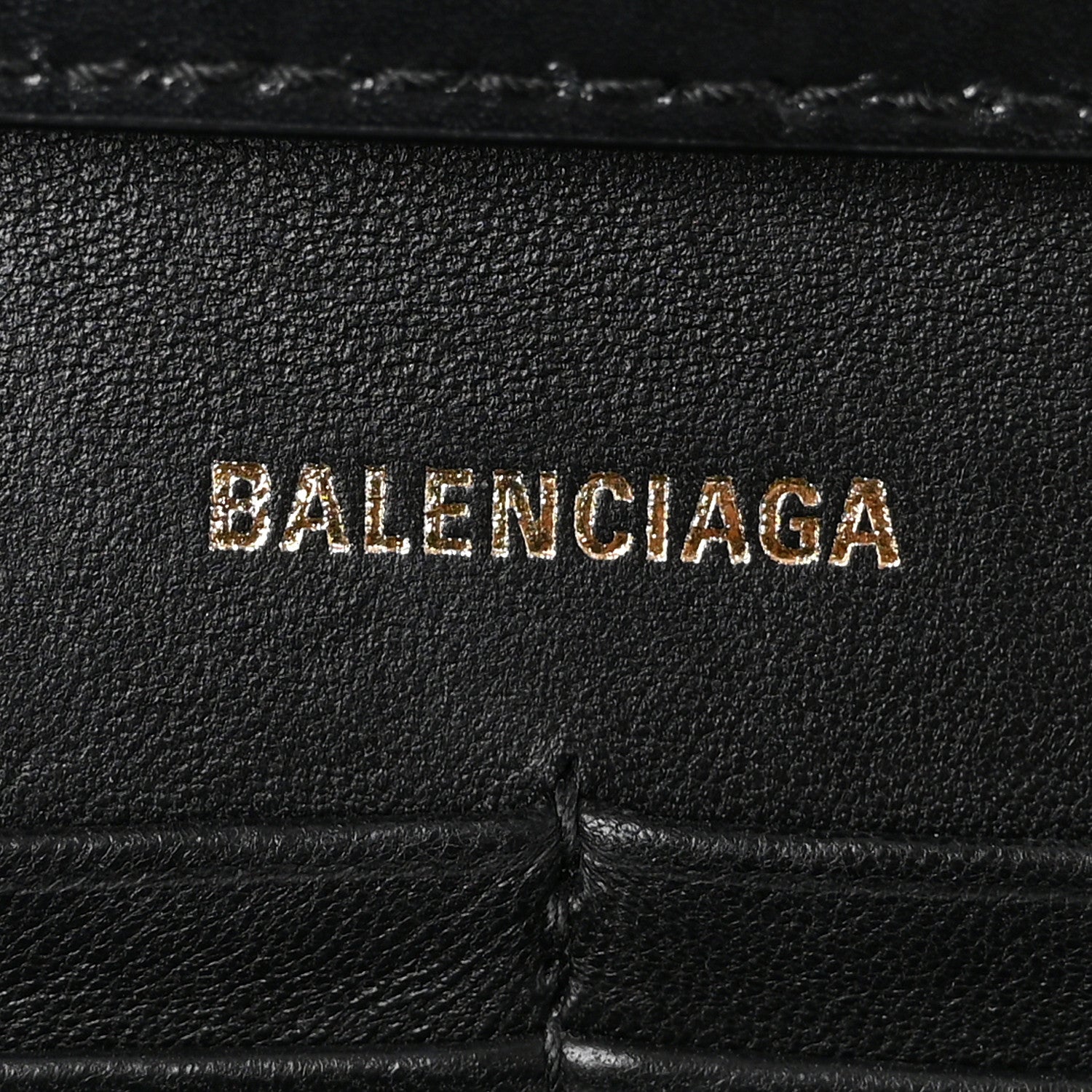 Balenciaga Shiny Box Calfskin Hourglass Chain Bag Black 6 of 9
