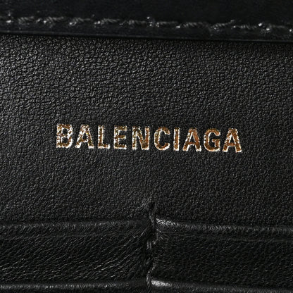 Balenciaga Shiny Box Calfskin Hourglass Chain Bag Black 6 of 9