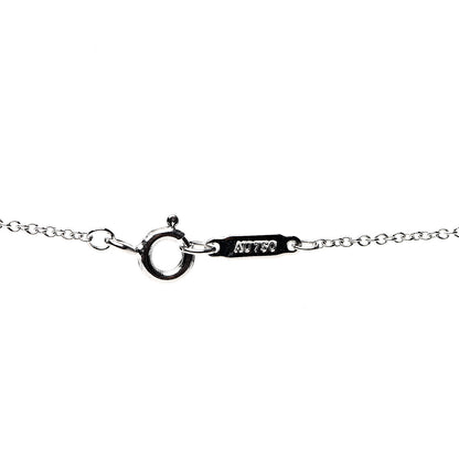 Tiffany 18K White Gold Diamond 1837 Triple Interlocking Circles Pendant Necklace 4 of 5