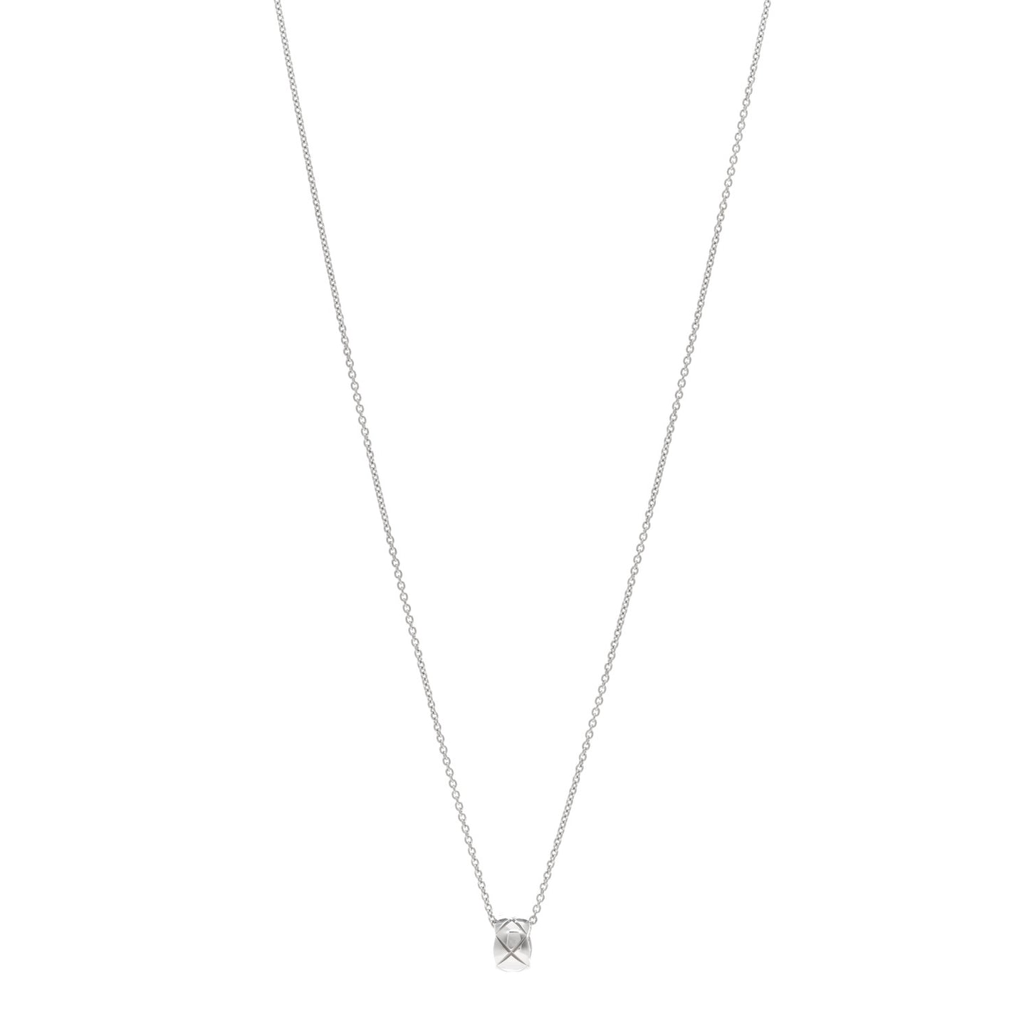 18K White Gold Coco Crush Pendant Necklace