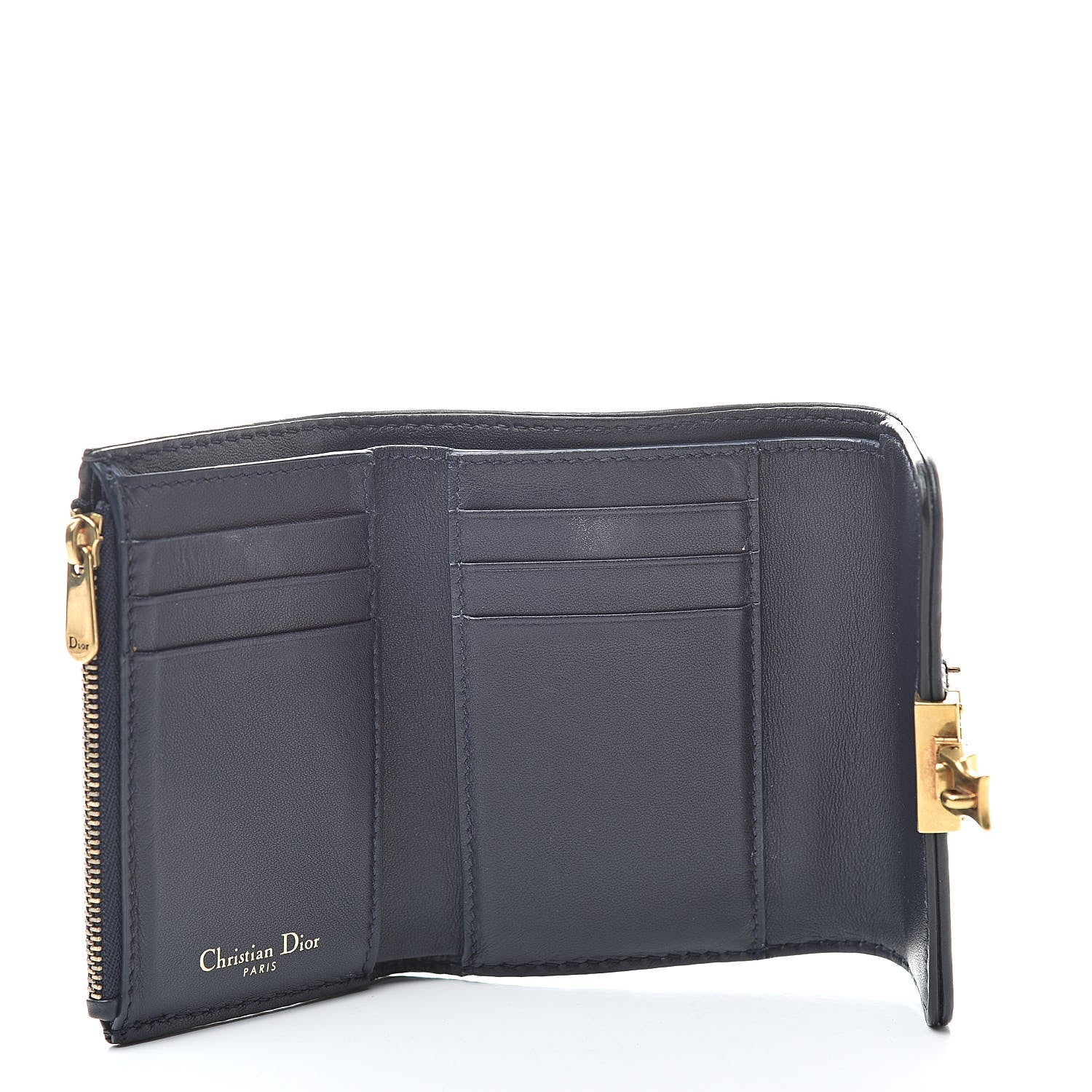Christian Dior Oblique DiorAddict Wallet Blue 5 of 11