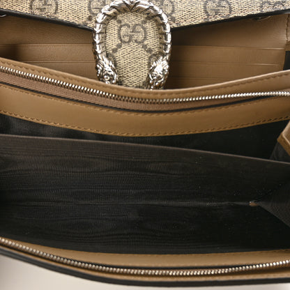Gucci GG Supreme Monogram Dionysus Chain Clutch Wallet Beige Taupe 5 of 6