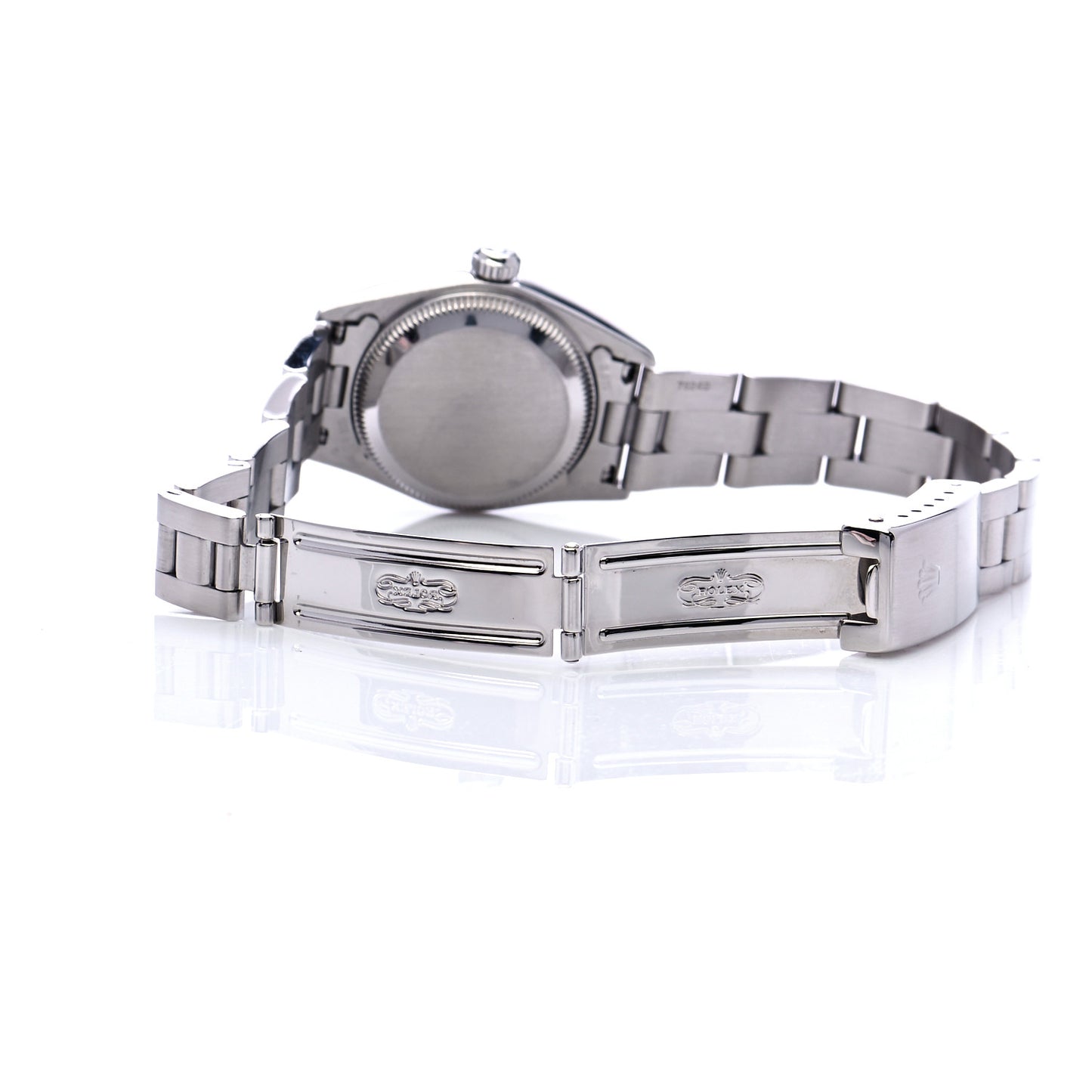 Stainless Steel 24mm Oyster Perpetual Watch Pink 76080