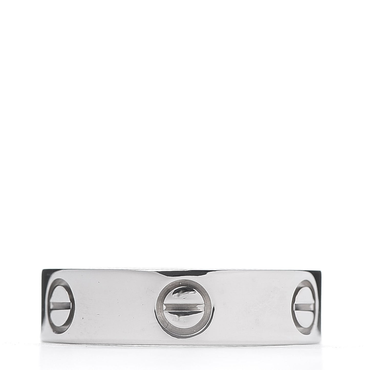 18K White Gold 5.5mm LOVE Ring 57 8