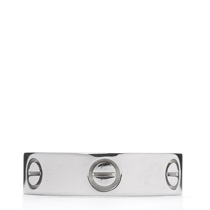 Cartier 18K White Gold 5.5mm LOVE Ring 57 8 3 of 5