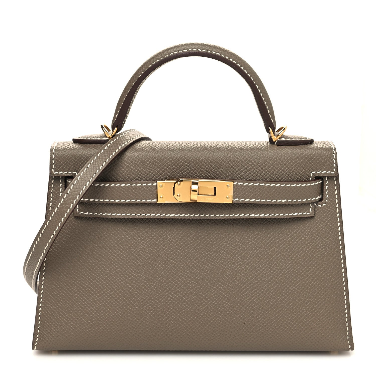 Hermes Epsom Mini Kelly Sellier 20 Etoupe 1 of 10