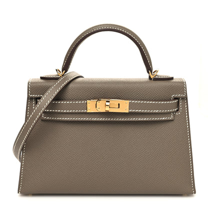 Hermes Epsom Mini Kelly Sellier 20 Etoupe 1 of 10