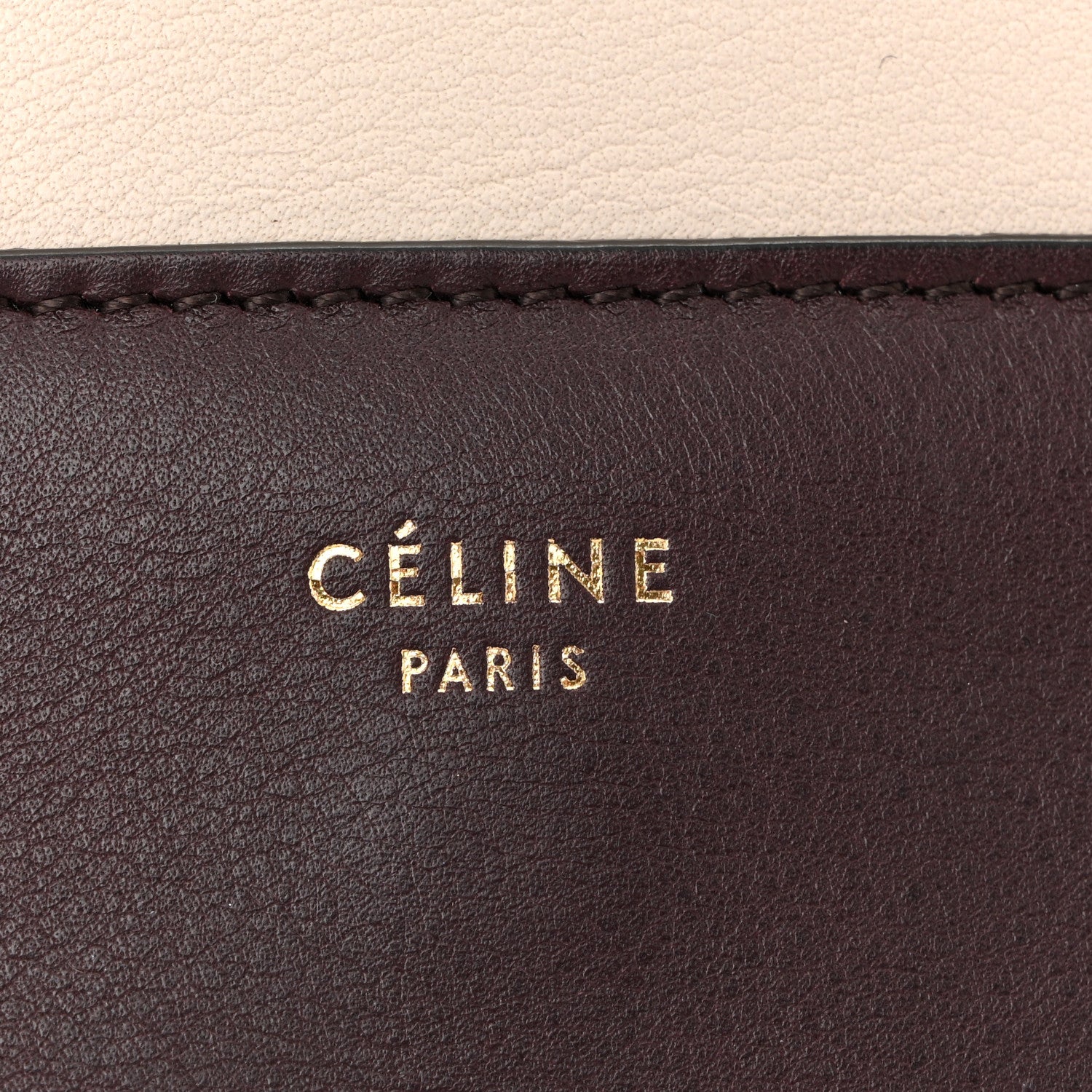 Celine Shiny Smooth Calfskin Medium Frame Shoulder Bag Velvet Desert 6 of 10