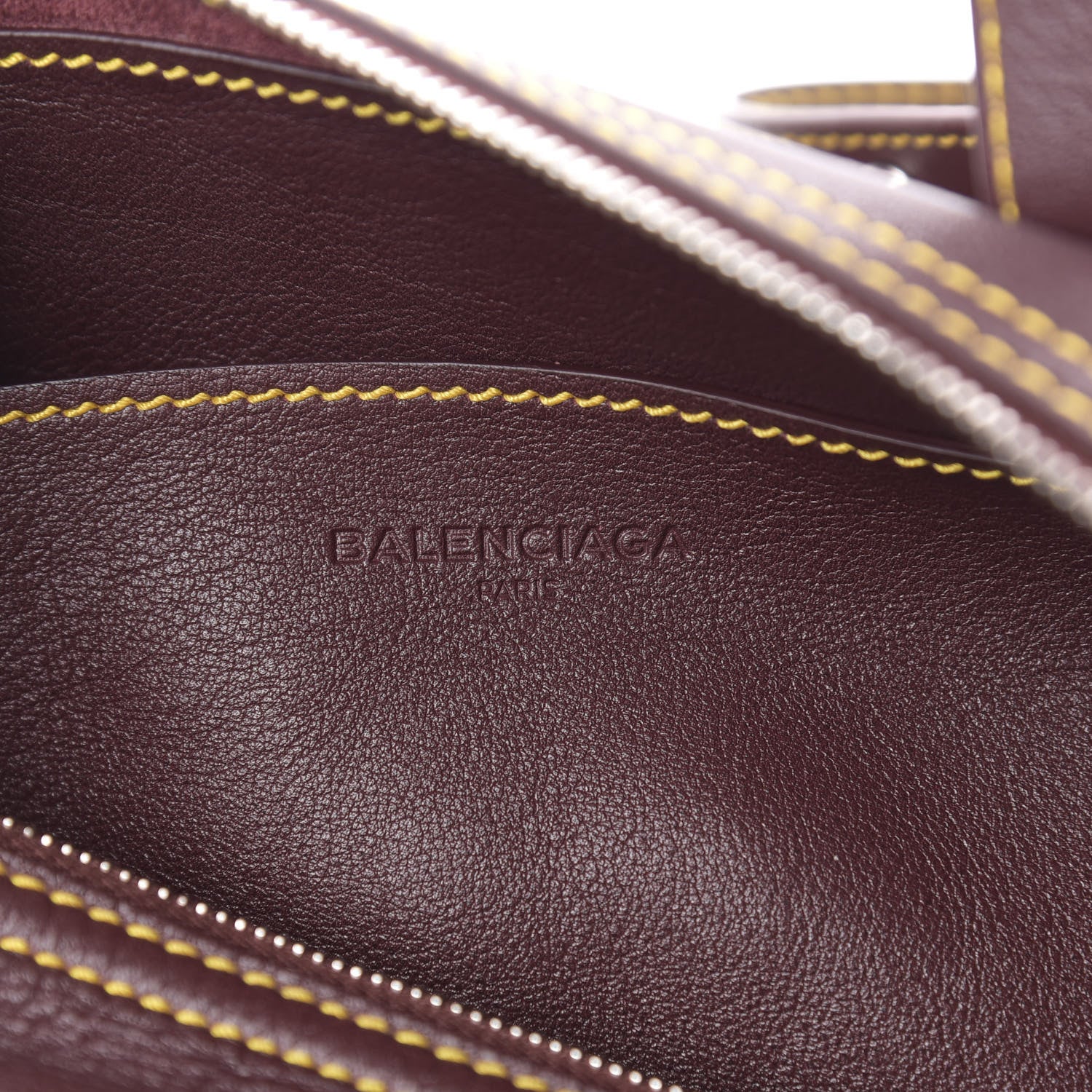 Balenciaga Calfskin Round Air Hobo Burgundy 6 of 9