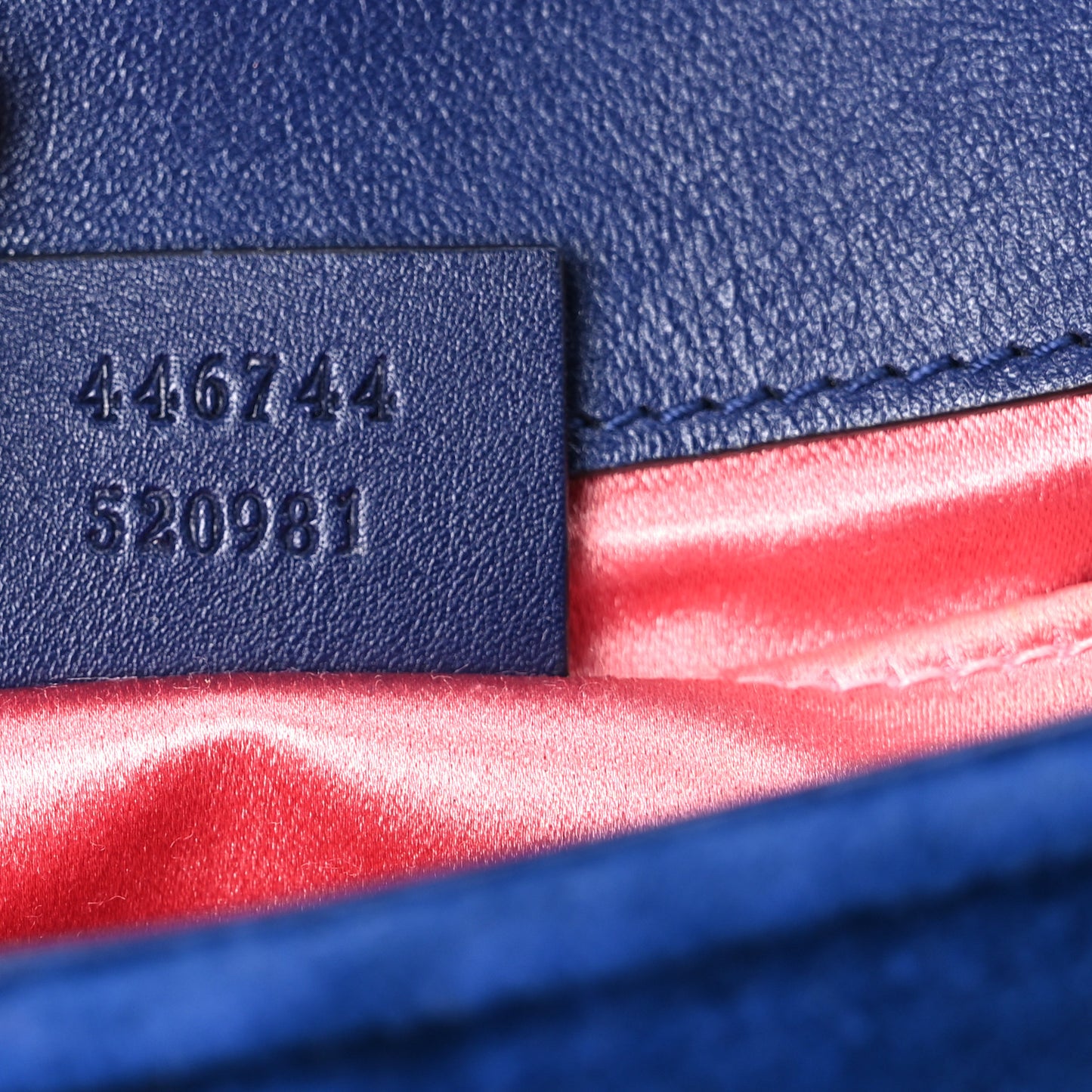 Velvet Matelasse Mini GG Marmont Shoulder Bag Cobalt Blue
