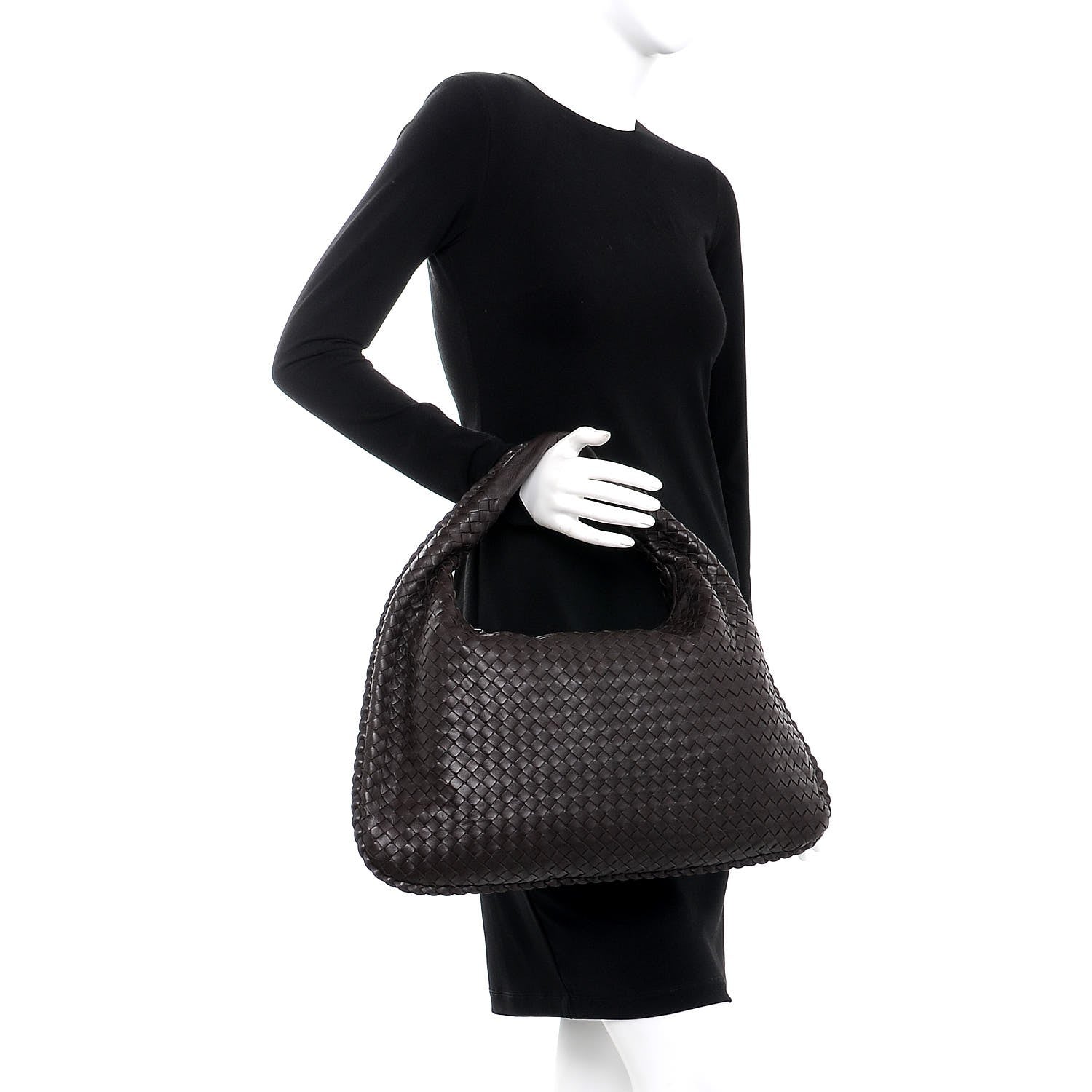 Bottega Veneta Nappa Intrecciato Large Veneta Hobo Ebano 2 of 11
