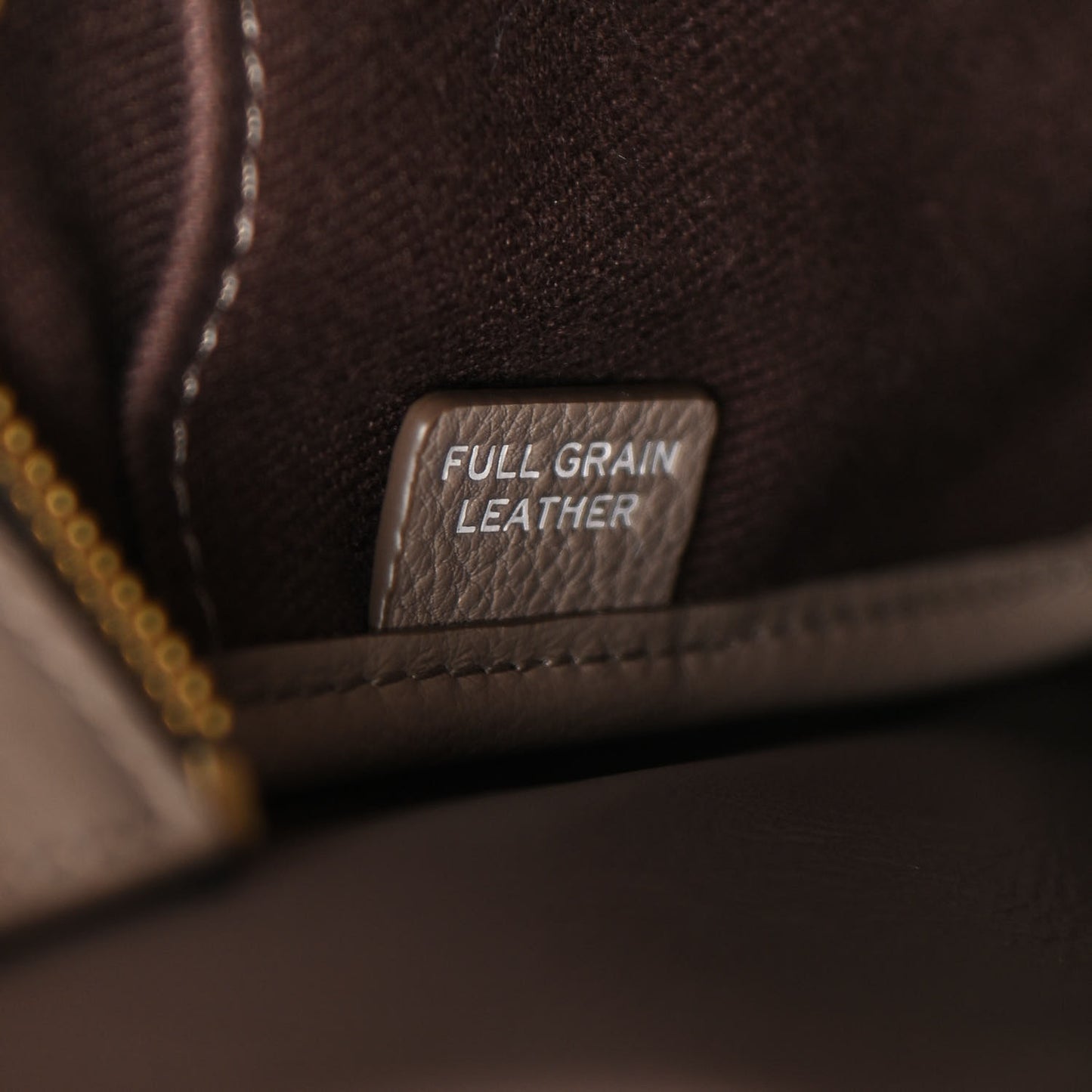 Grained Calfskin Medium The Tote Bag Taupe
