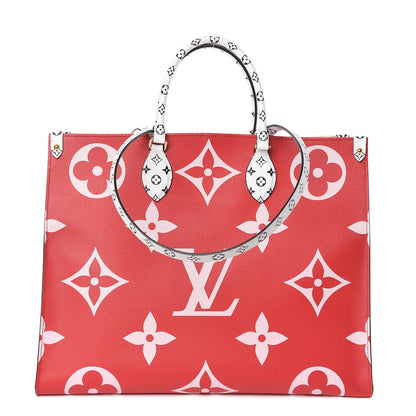 Louis Vuitton Monogram Giant Onthego GM Rouge Rose 1 of 11