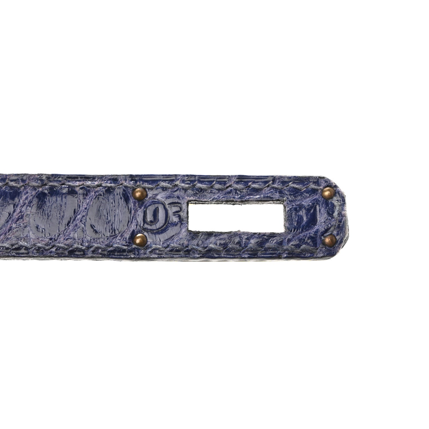 Hermes Shiny Alligator Mini Kelly Sellier 20 Bleu Roi 7 of 16