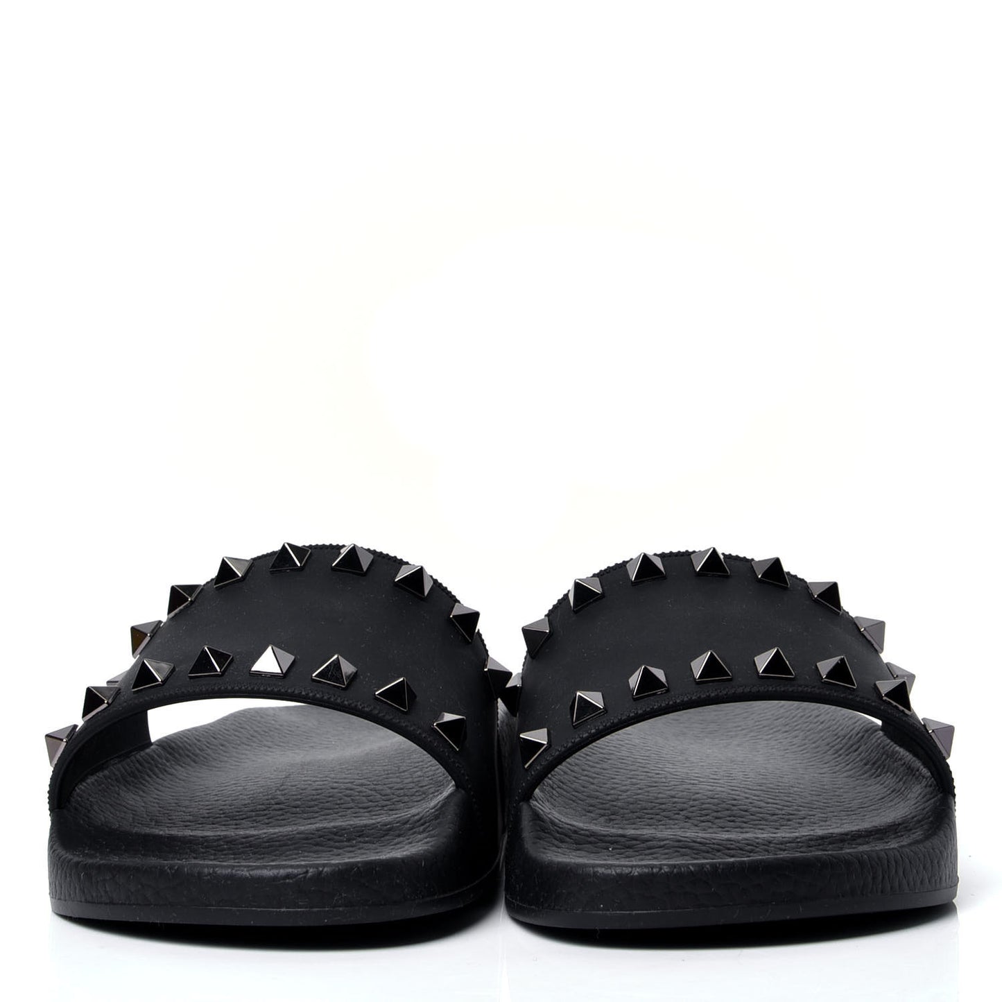 Rubber Rockstud Slide Sandals 35 Black