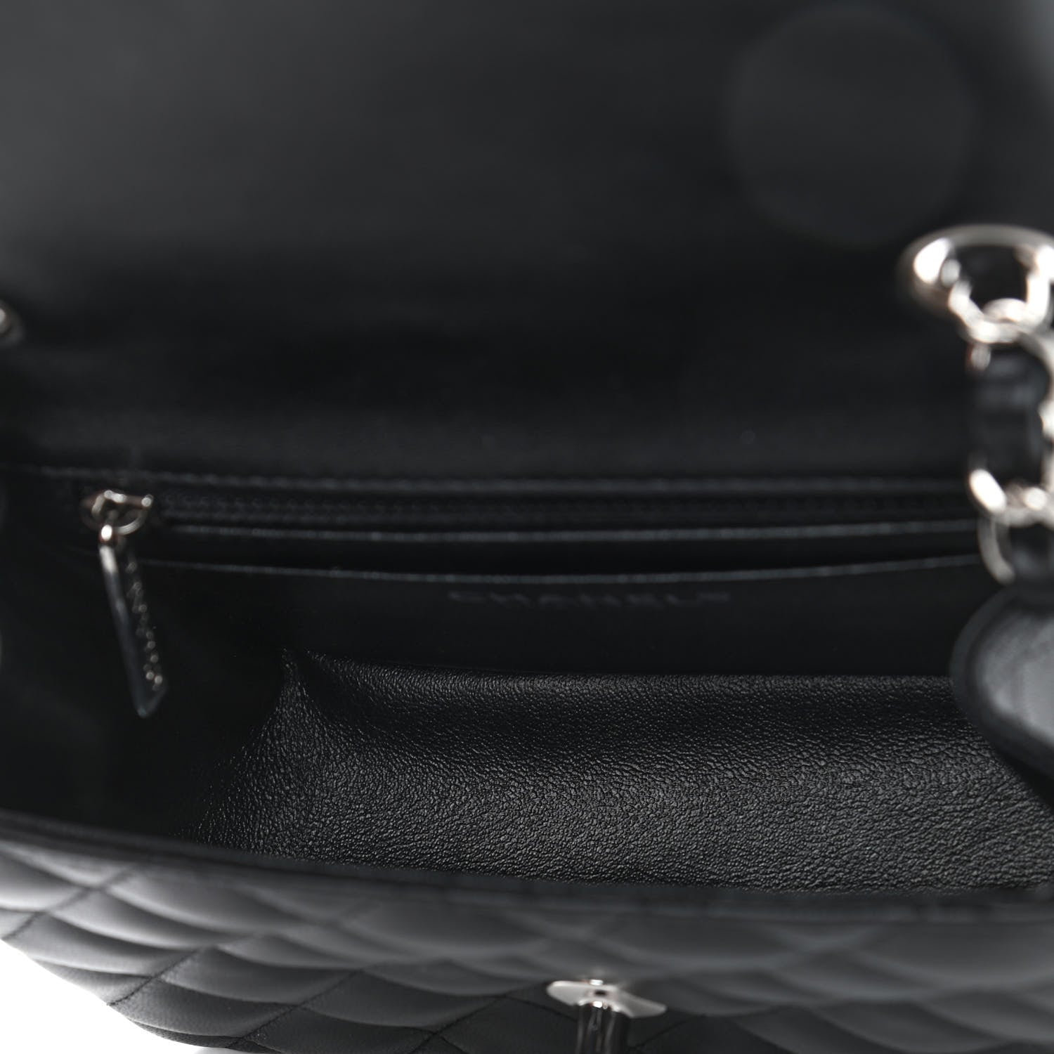 Chanel Lambskin Quilted Mini Square Flap Black 4 of 4