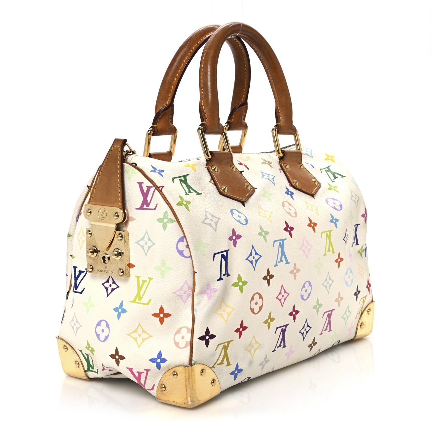 Monogram Multicolor Speedy 30 White
