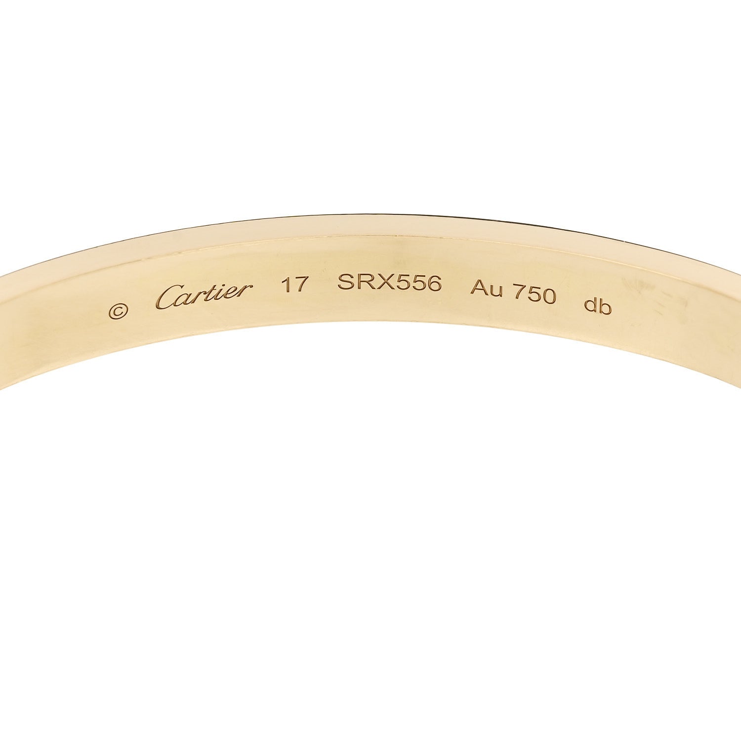 Cartier 18K Yellow Gold LOVE Bracelet 17 6 of 9