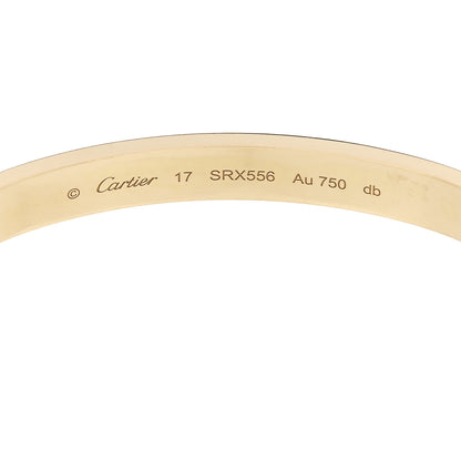 Cartier 18K Yellow Gold LOVE Bracelet 17 6 of 9