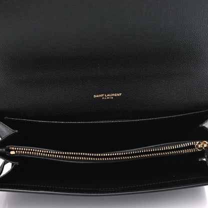 Saint Laurent Grain De Poudre Mini Uptown Crossbody Bag Black 4 of 4