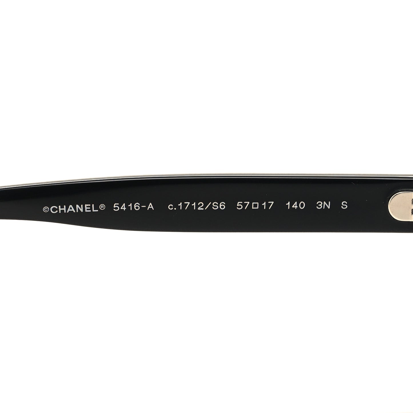 Acetate Oval Sunglasses 5416-A Black Beige