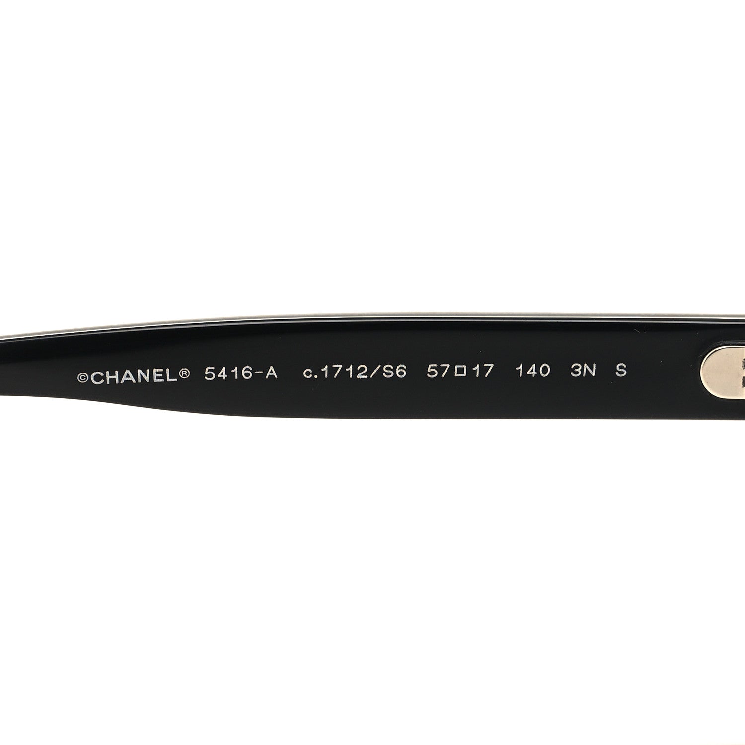 Chanel Acetate Oval Sunglasses 5416-A Black Beige 5 of 7
