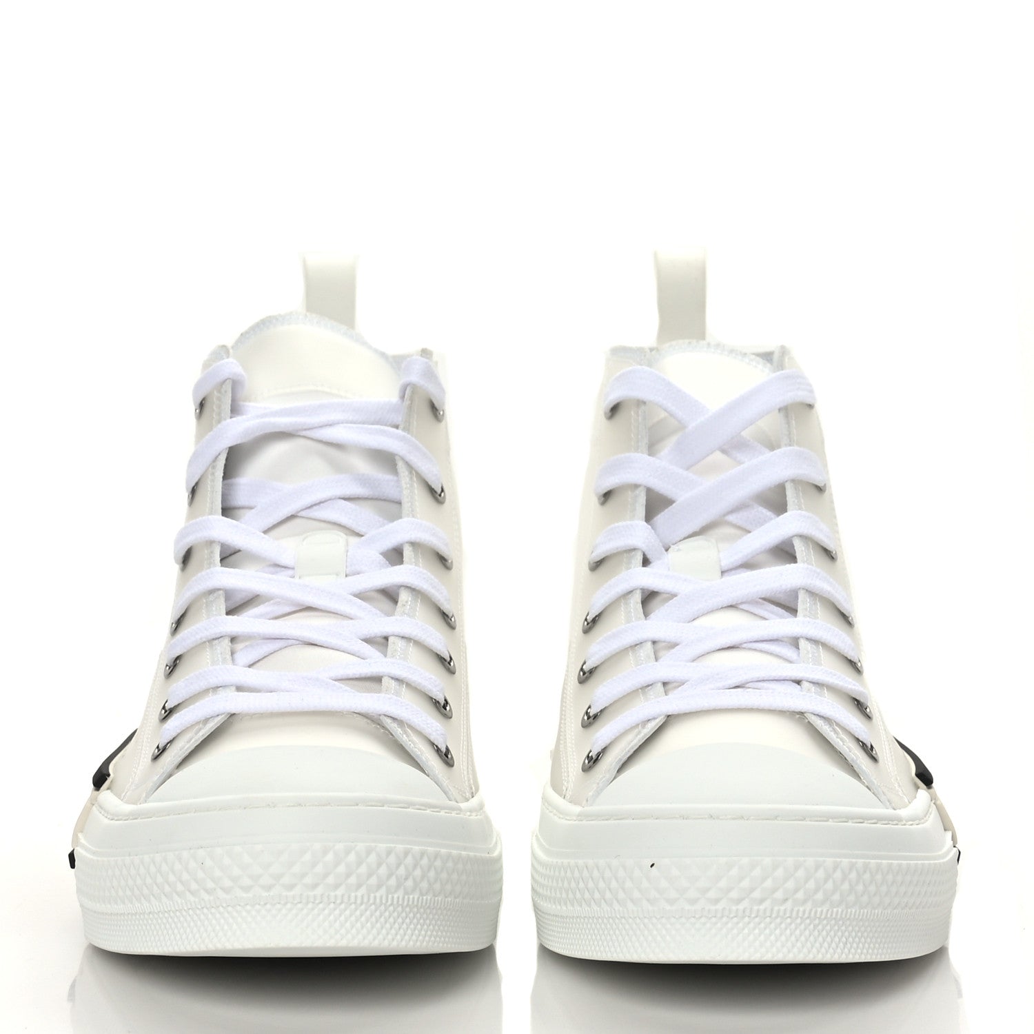 Christian Dior Canvas Mens B23 High Top Sneakers 41.5 White 2 of 6