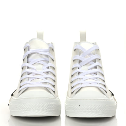 Christian Dior Canvas Mens B23 High Top Sneakers 41.5 White 2 of 6
