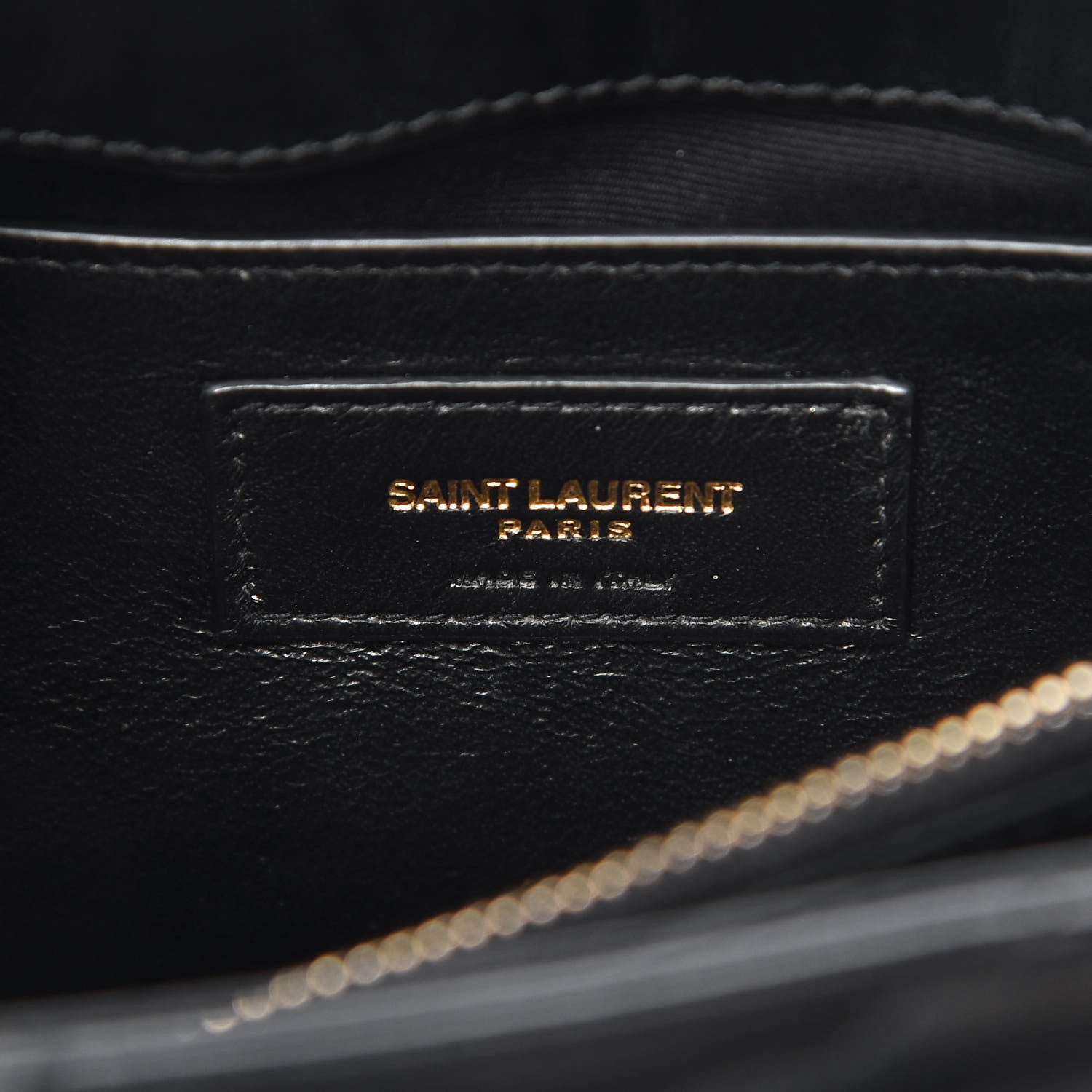 Saint Laurent Calfskin Y Quilted Monogram Small Loulou Chain Satchel Black 7 of 11