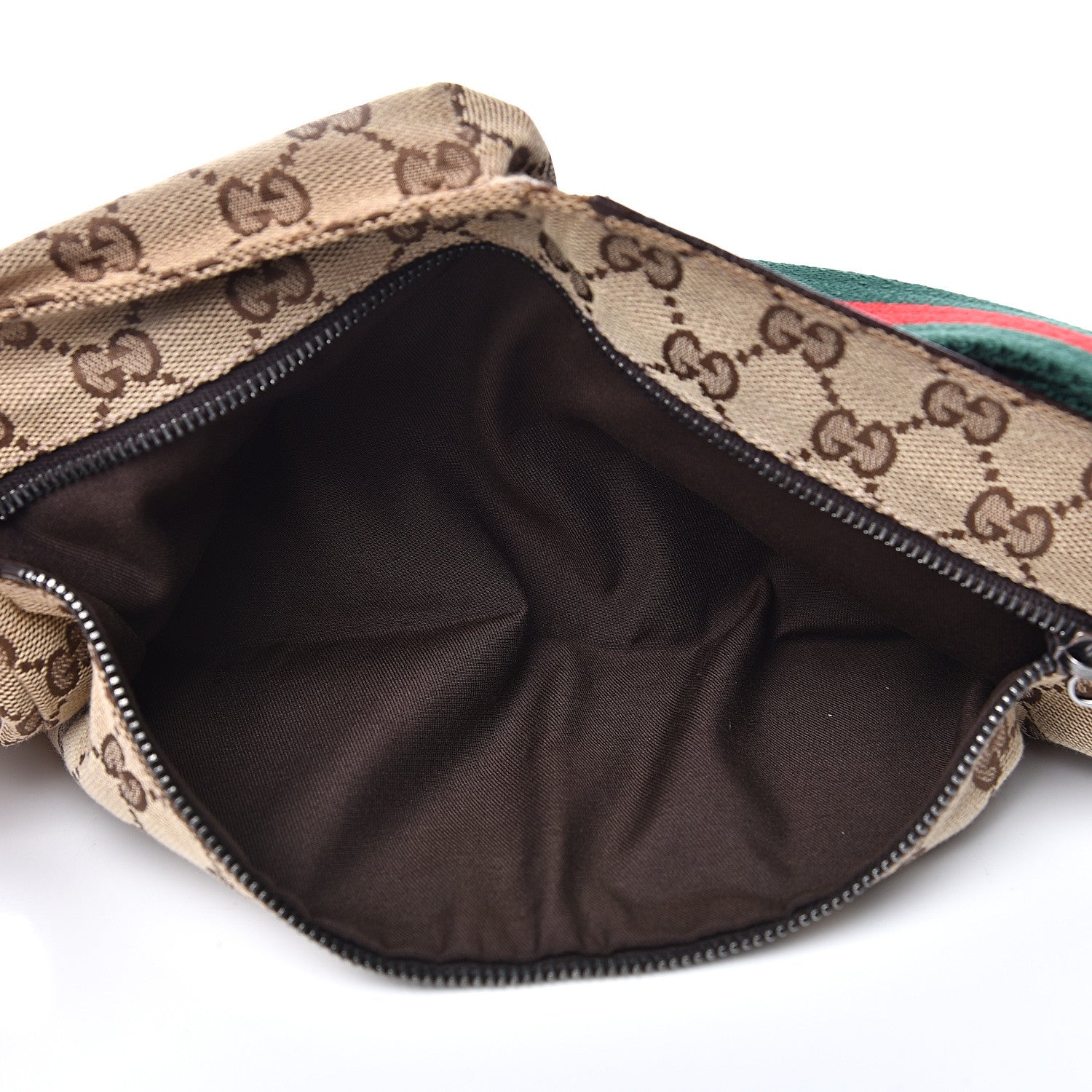 Gucci Monogram Web Belt Bag Dark Brown 5 of 10