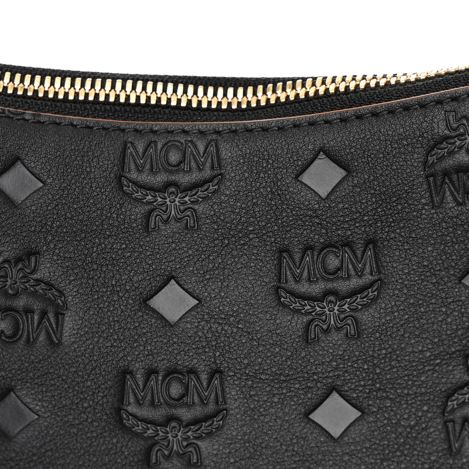 MCM Calfskin Ottomar Monogram Large Klara Hobo Black 7 of 10