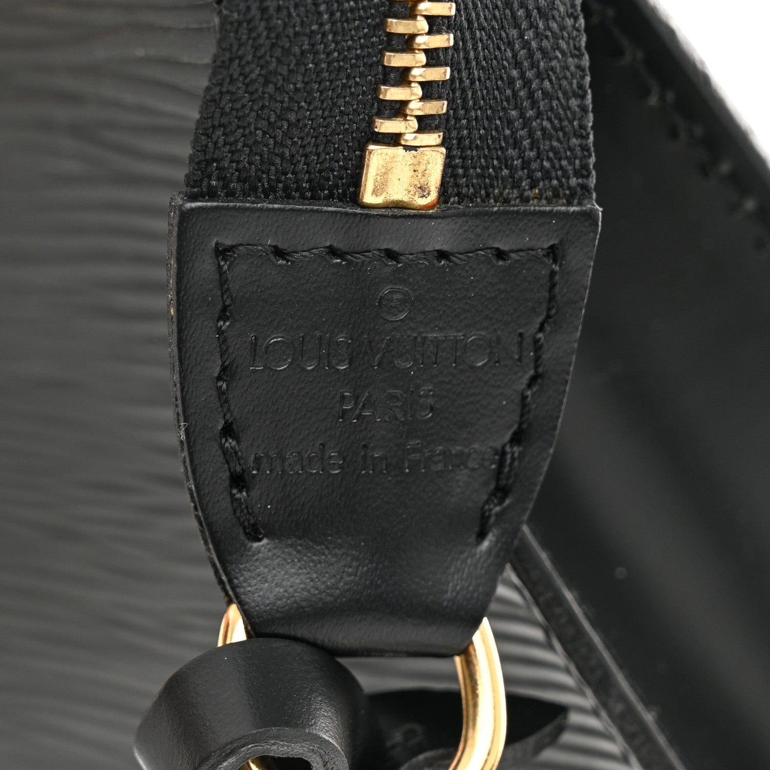Louis Vuitton Epi Pochette Accessories 24 Black 6 of 10