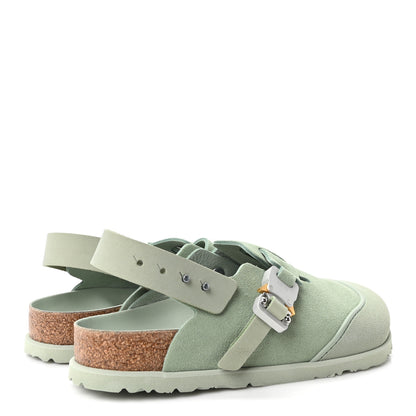 Christian Dior X BIRKENSTOCK Suede Calfskin Tokio Mule 41 Water Green 5 of 10