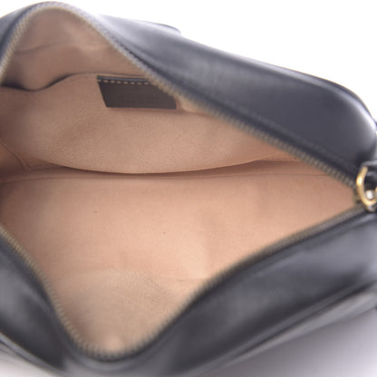 Gucci Calfskin Matelasse Small GG Marmont Chain Shoulder Bag Black 5 of 11