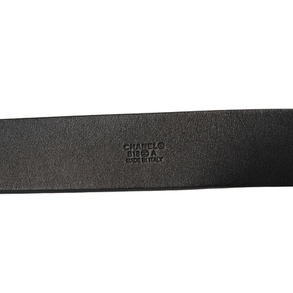 Chanel Glazed Calfskin CC Belt 75 30 Black 5 of 7