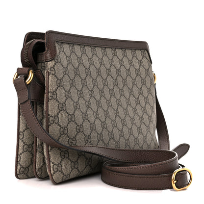 Gucci GG Supreme Monogram Web Medium Ophidia Shoulder Bag Beige New Acero 3 of 12