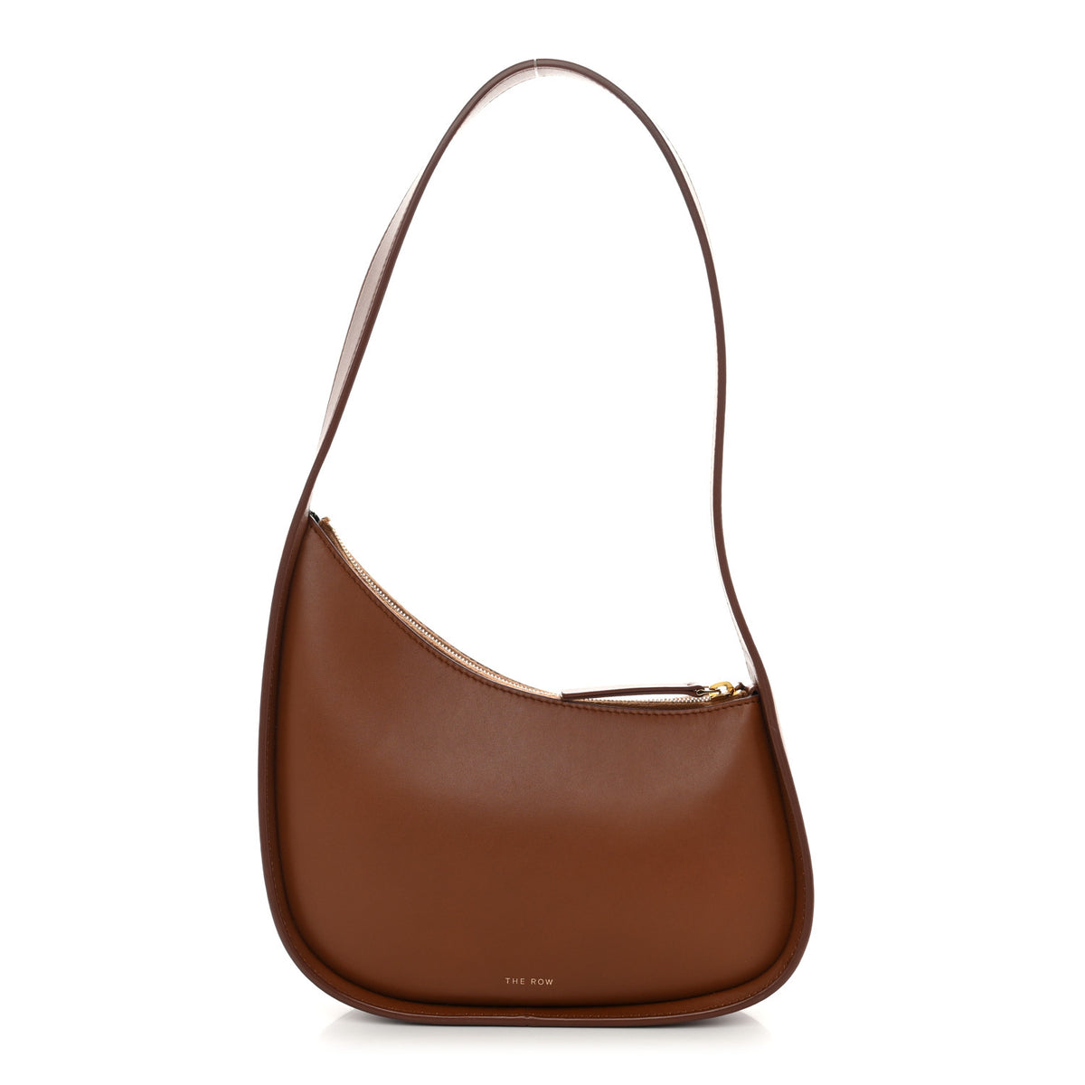 The Row Smooth Calfskin Half Moon Shoulder Bag Twany 1 of 9
