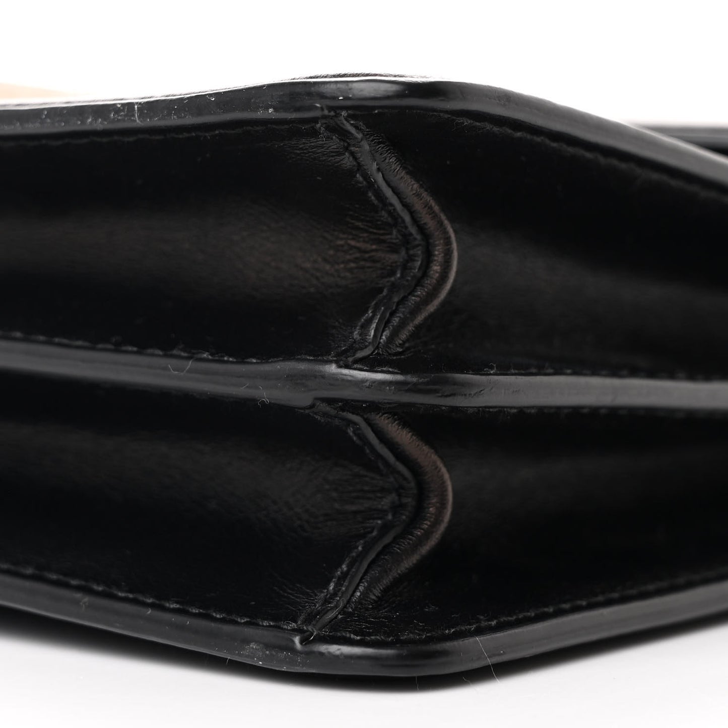 Tessuto Nylon Jacquard Logo Envelope Flap Chain Shoulder Bag Black