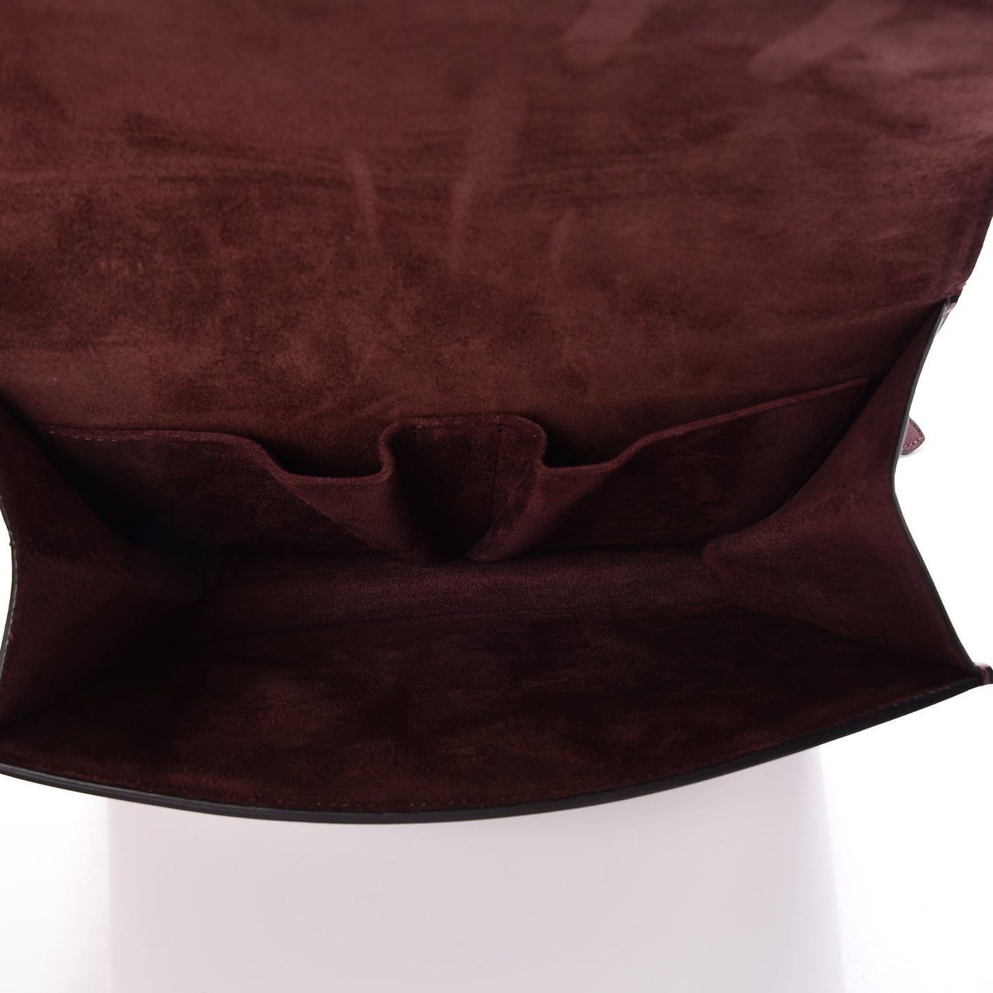 Natural Calfskin Medium Symmetrical Bag Burgundy