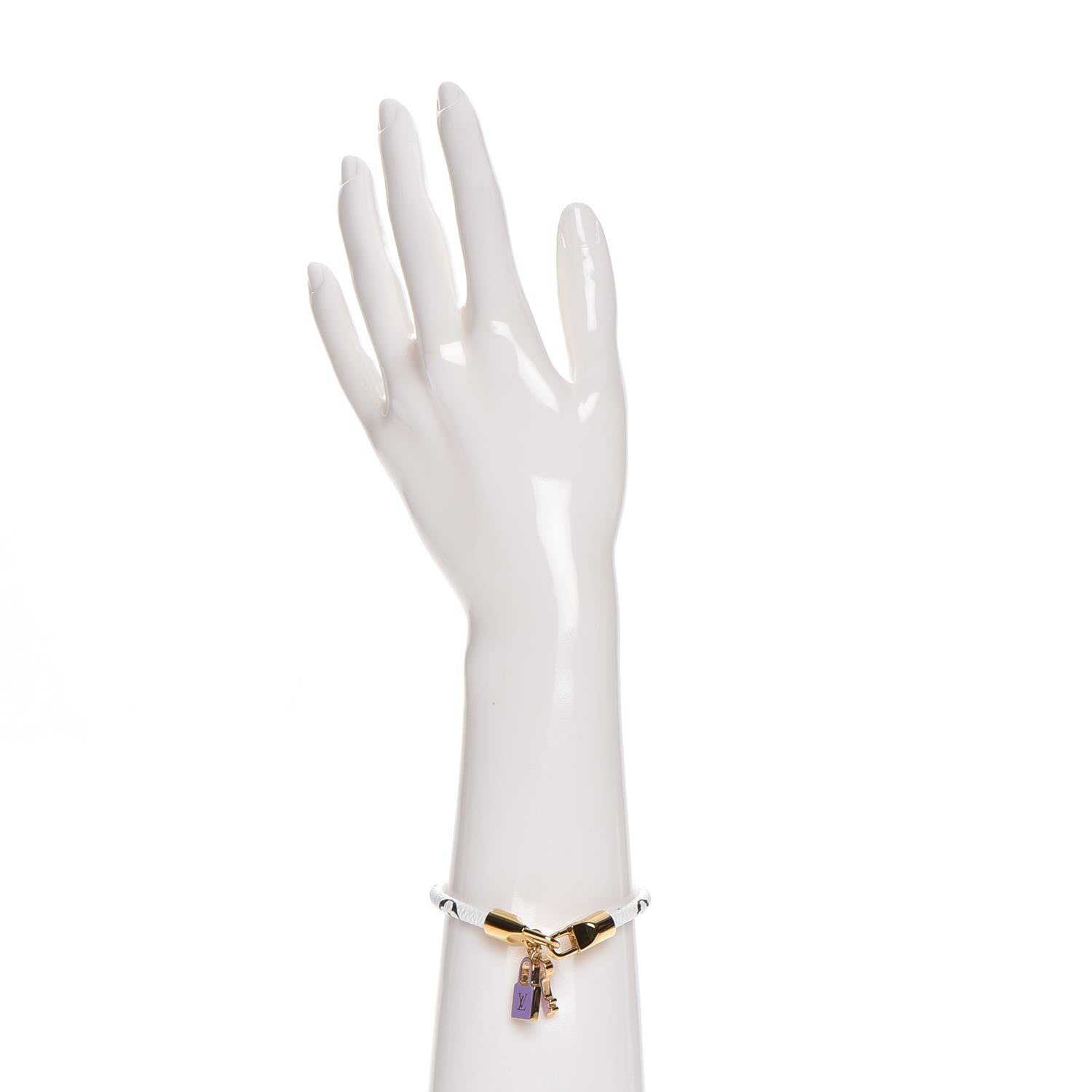 Louis Vuitton Monogram Multicolor Luck It Bracelet 19 White 2 of 6
