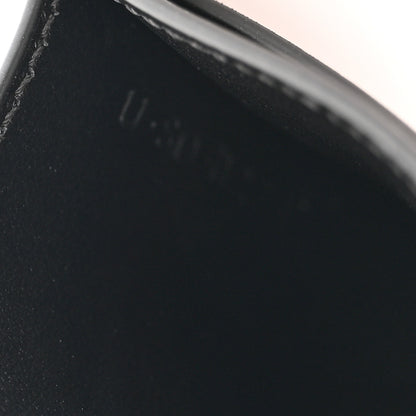 Celine Smooth Lambskin Triomphe Card Holder Black 8 of 8