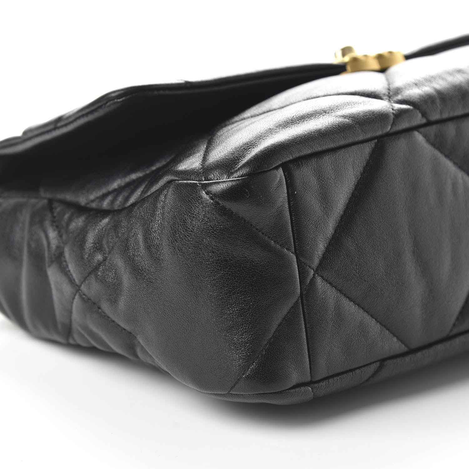 Chanel Lambskin Quilted Large 19 Flap Black 6 of 11