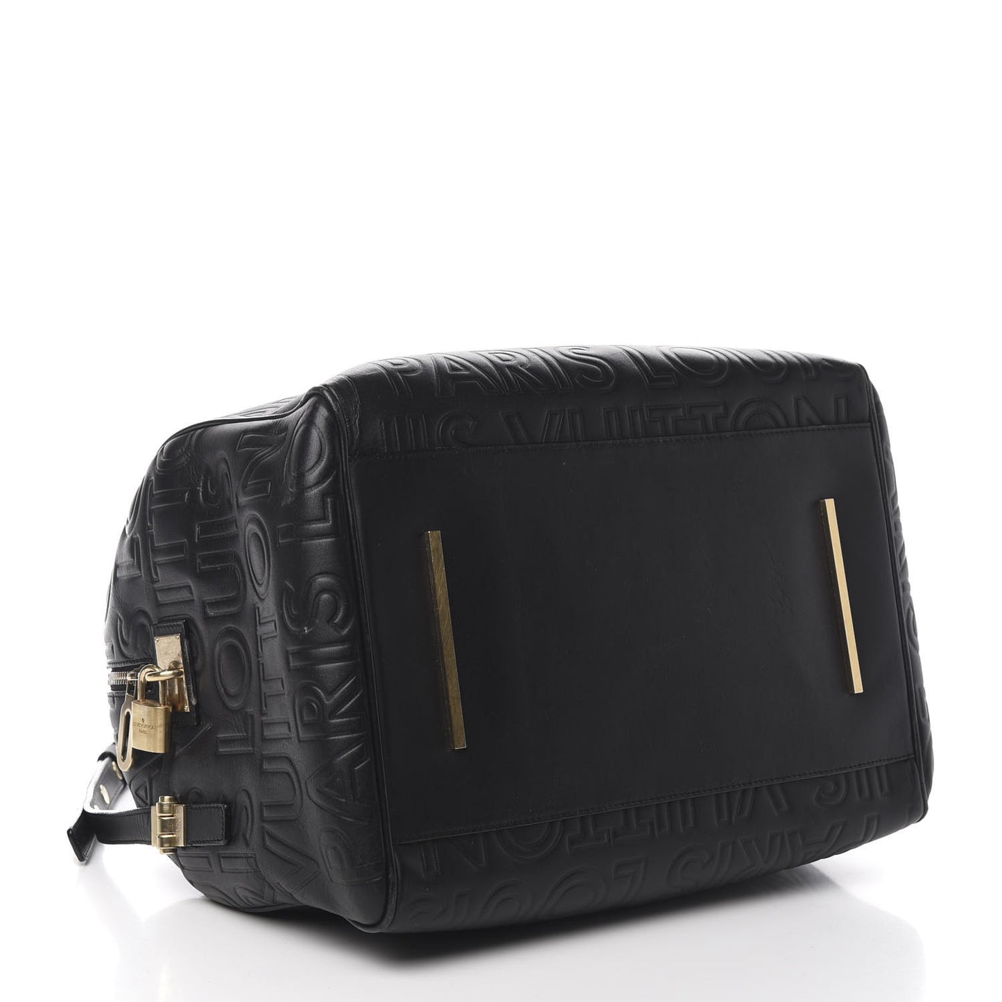 Calfskin Embossed Speedy Cube 30 Black