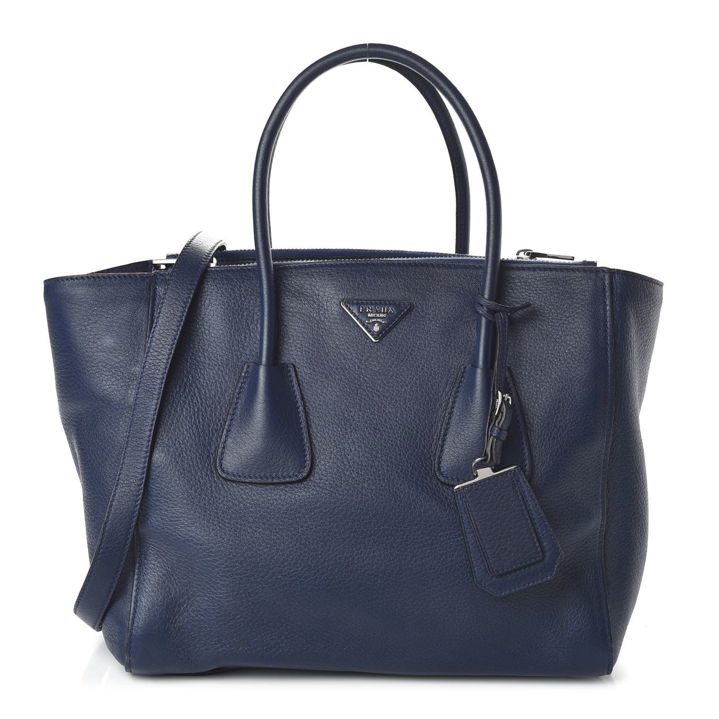 Cervo Deerskin Twin Pocket Tote Bleuette