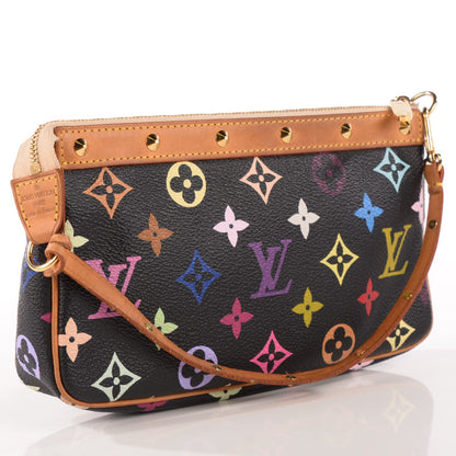Louis Vuitton Monogram Multicolor Pochette Accessories Black 3 of 7