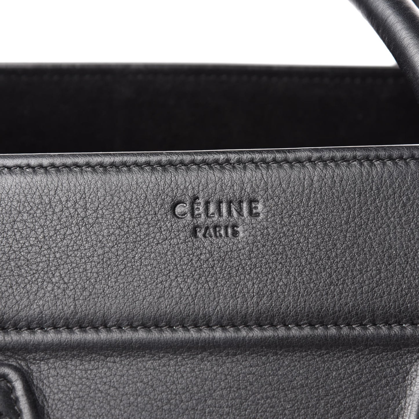 Supple Calfskin Medium Phantom Luggage Black